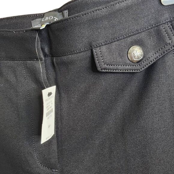 Talbots NWT Black Dress Pants Size 6P Thick Knit - Picture 4 of 9